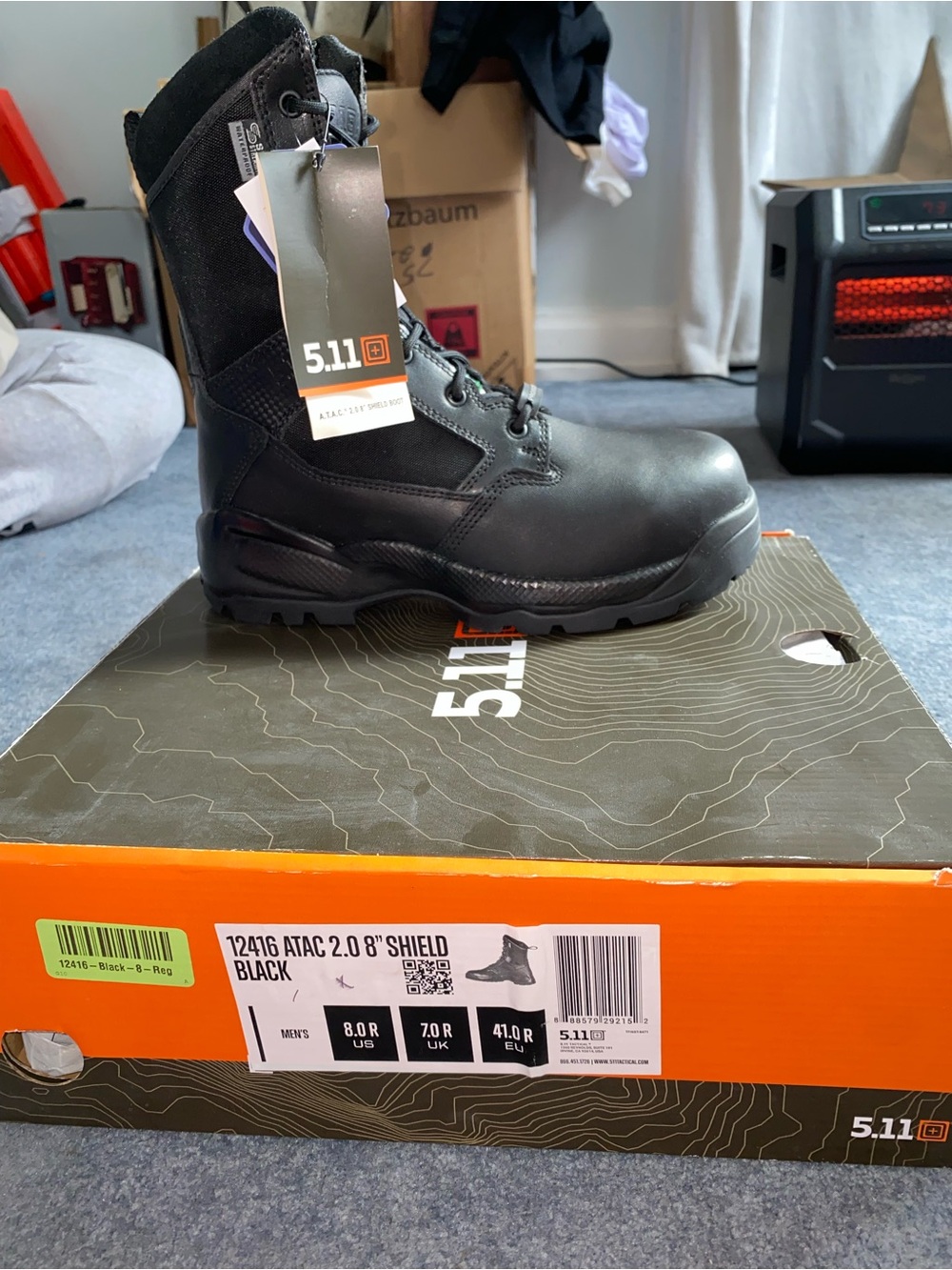 5.11 Tactical Men's Black ATAC 2.0 Shield Tactical Boot
